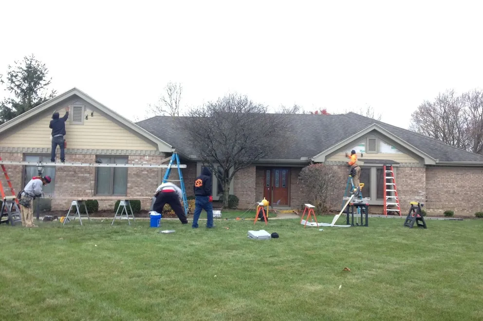 Contoured Insulated Vinyl Siding Installation