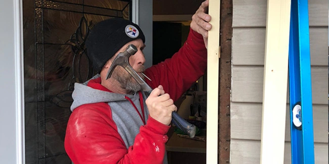 Fiberglass and Steel Entry Door Installation Dayton